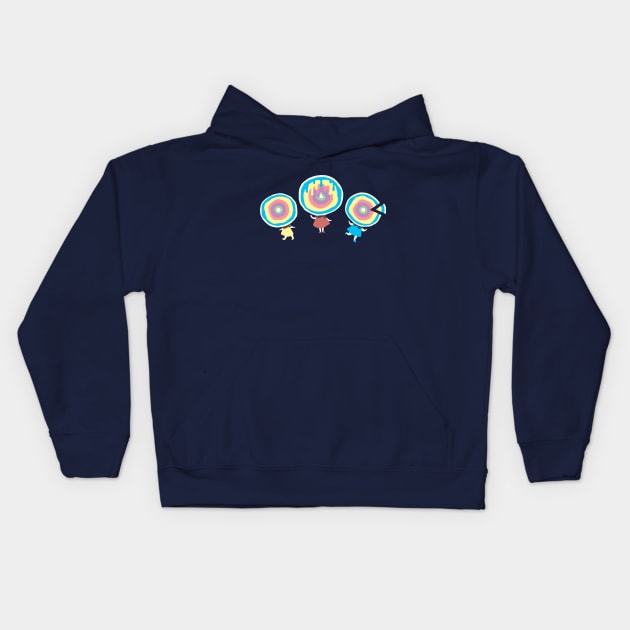 Jawbreaker family Kids Hoodie by adazedrainbow